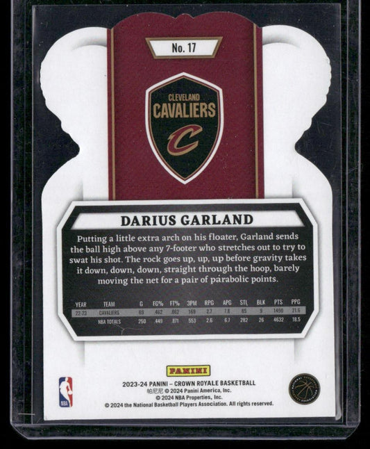 2023-24 Panini Crown Royale #17 Darius Garland Crystal Blue #/99