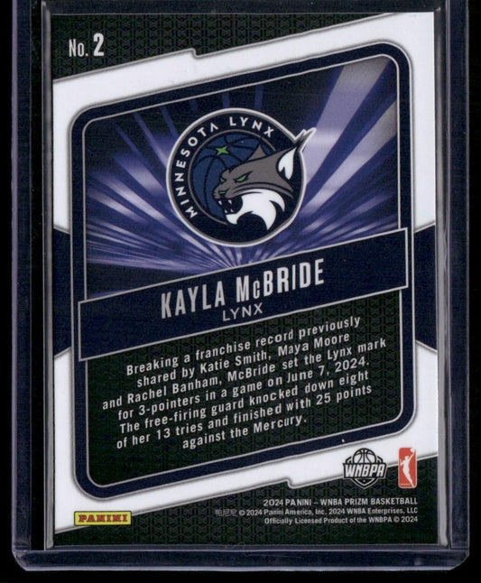 2024 Panini Prizm WNBA #2 Kayla McBride Fearless