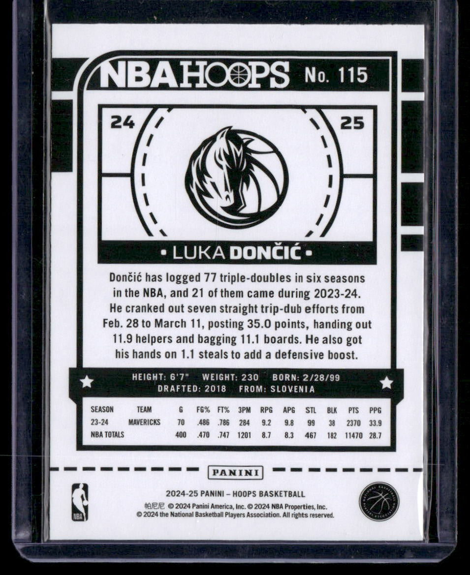 2024-25 Hoops #115 Luka Doncic