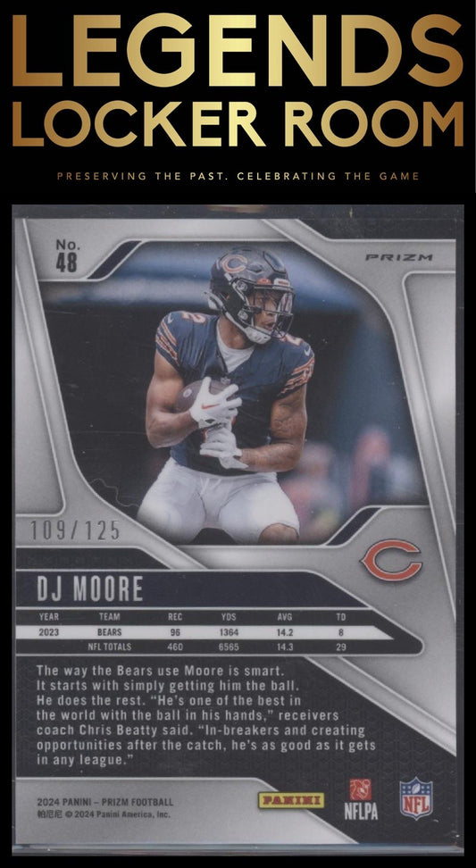 2024 Panini Prizm #48 DJ Moore Purple #/125
