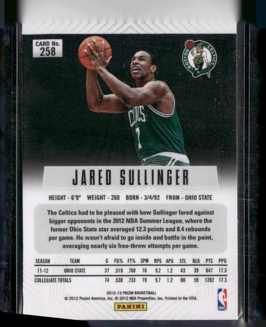 2012-13 Panini Prizm #258 Jared Sullinger