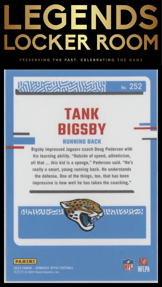 2023 Donruss Optic #252 Tank Bigsby