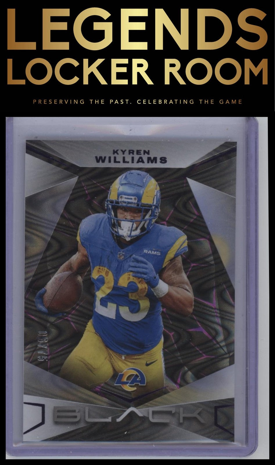 2024 Panini Black #64 Kyren Williams Royal #/75