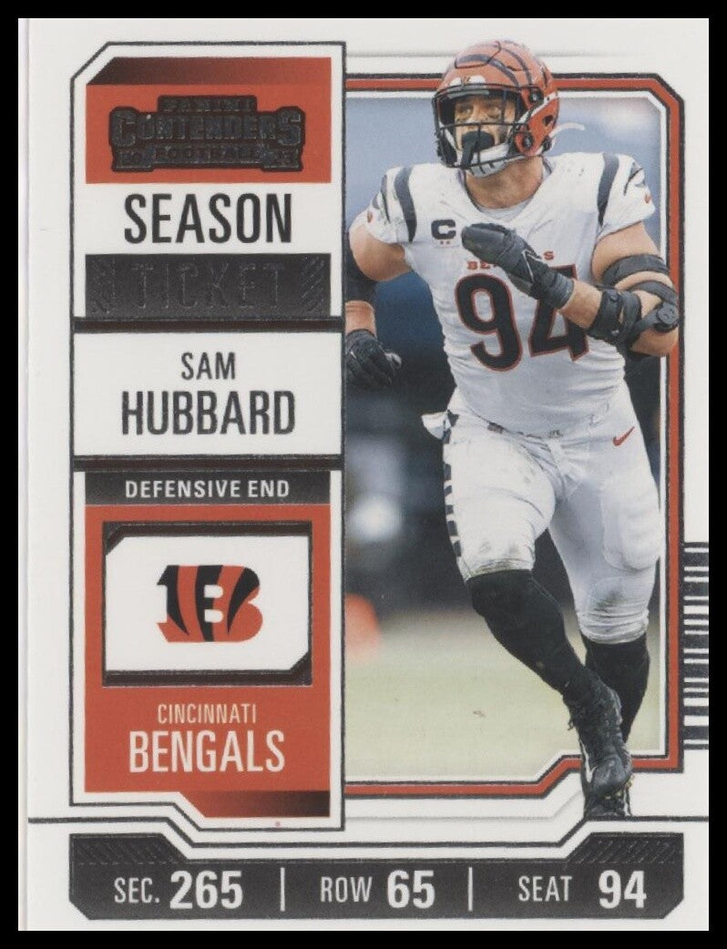 2023 Panini Contenders #23 Sam Hubbard Season Ticket Retail
