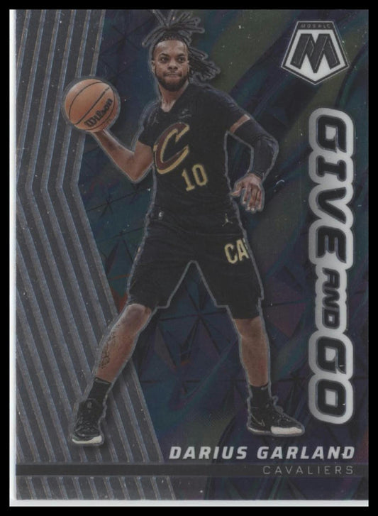 2022-23 Panini Mosaic #2 Darius Garland Give and Go