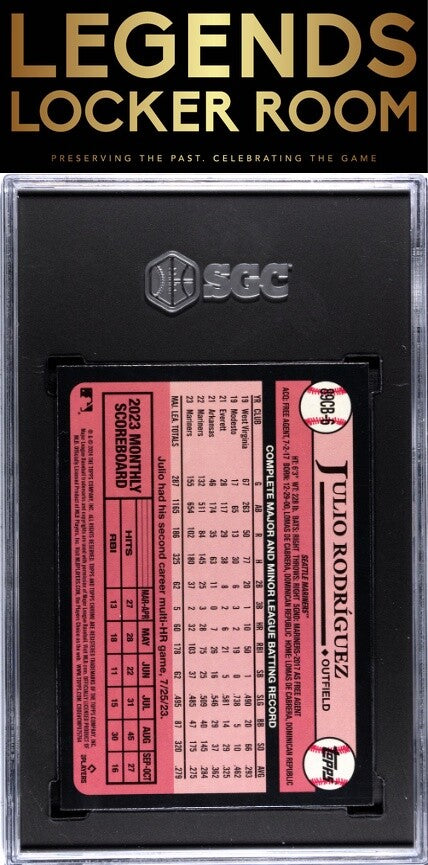 2024 Topps Chrome #89CB-6 Julio Rodriguez '89 Des. SGC 9