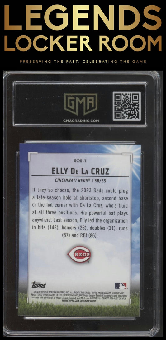 2023 Bowman #SOS-7 Elly De La Cruz Sights on September GMA Graded 10