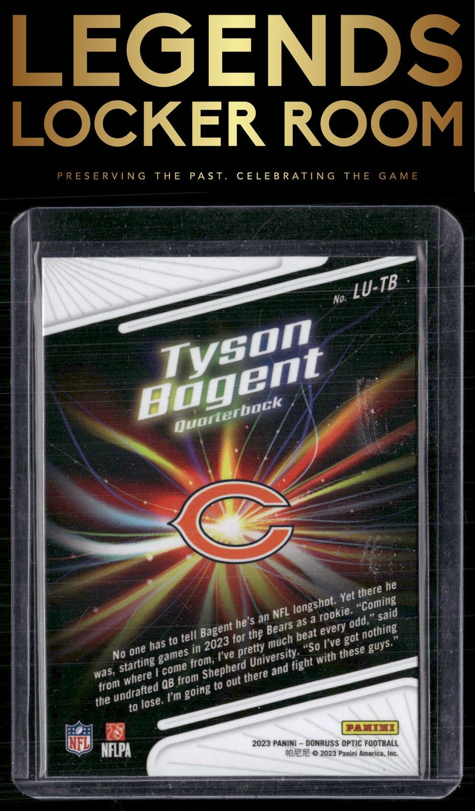 2023 Donruss Optic #LU-TB Tyson Bagent Light It Up!
