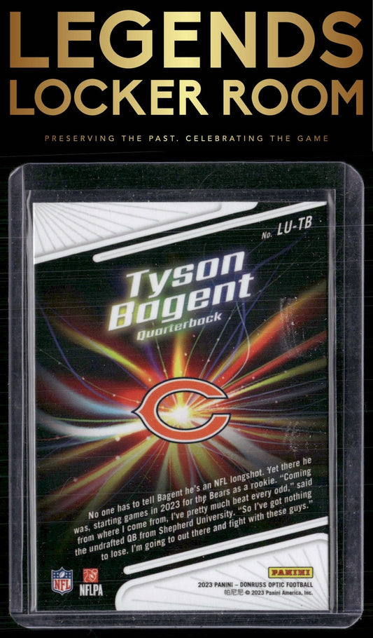 2023 Donruss Optic #LU-TB Tyson Bagent Light It Up!