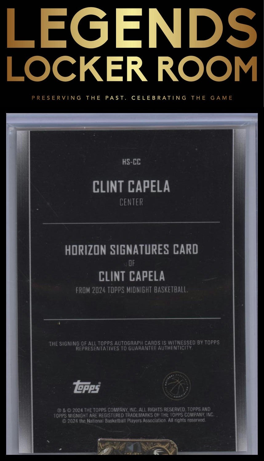 2023-24 Topps Midnight #HS-CC Clint Capela Horizon Signatures Dusk #/75