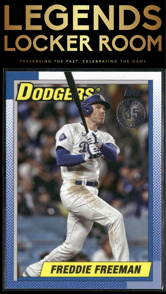 2025 Topps Freddie Freeman 1990 Topps Baseball 35th Anniversary