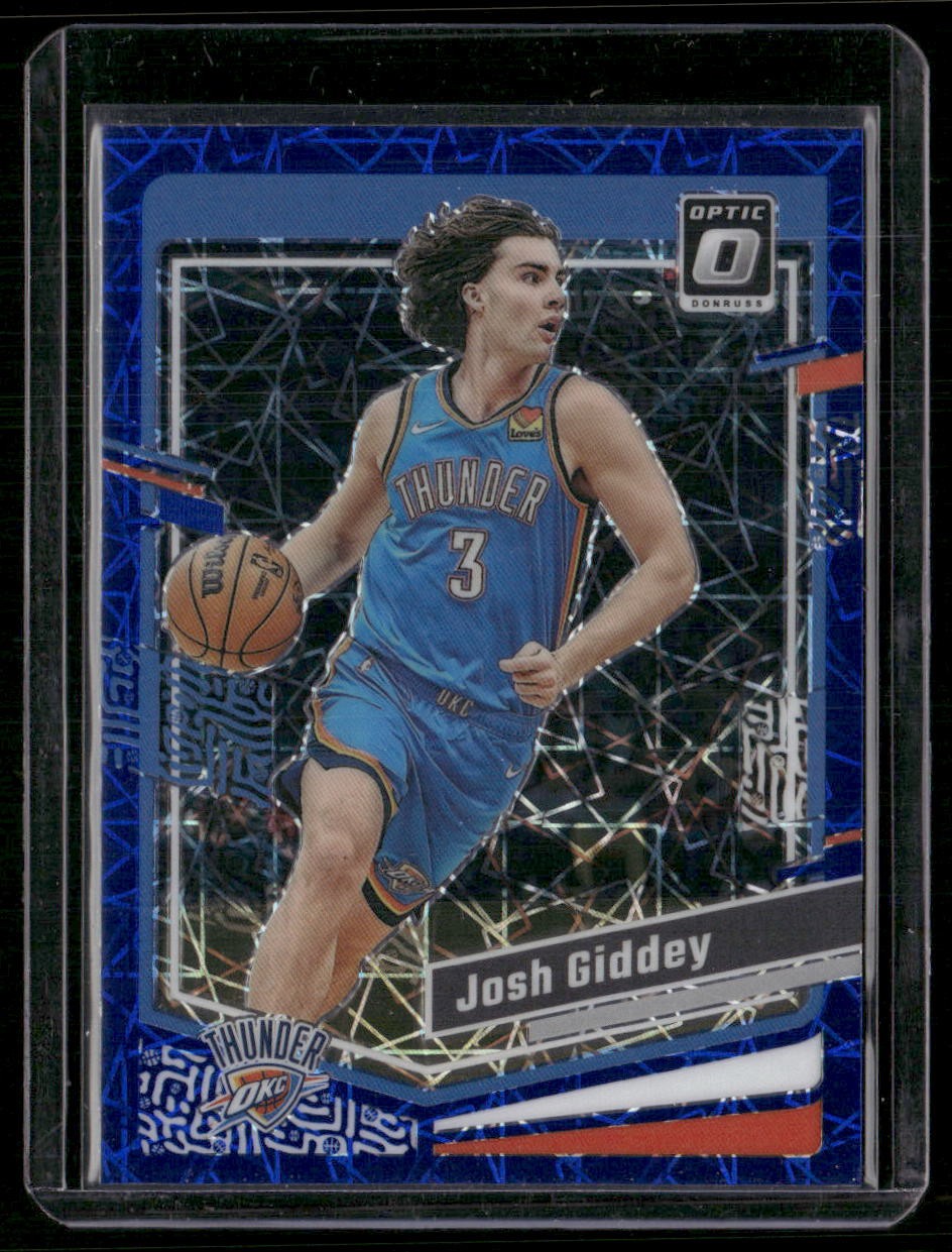 2023-24 Donruss Optic #33 Josh Giddey Blue Velocity