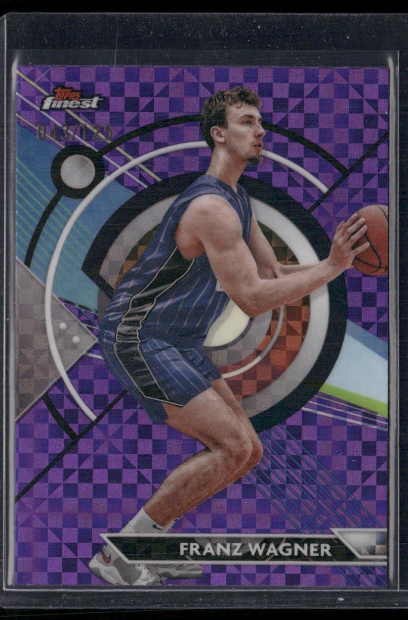 2023-24 Finest #35 Franz Wagner Purple Checkerboard Refractors #/125