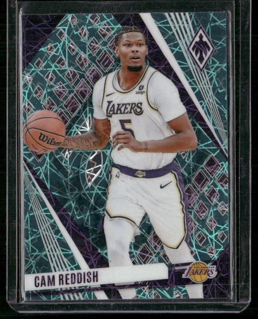 2023-24 Panini Phoenix #163 Cam Reddish Phoenix Teal Lazer