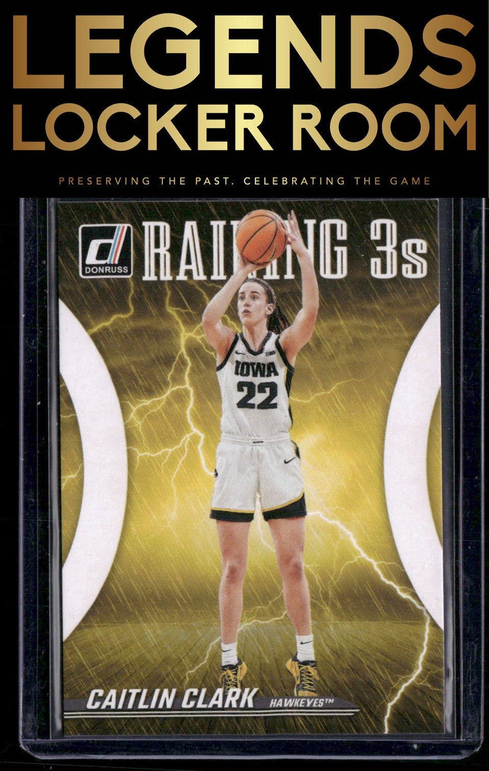 2024 Panini Caitlin Clark Collection #R1 Caitlin Clark Raining 3s