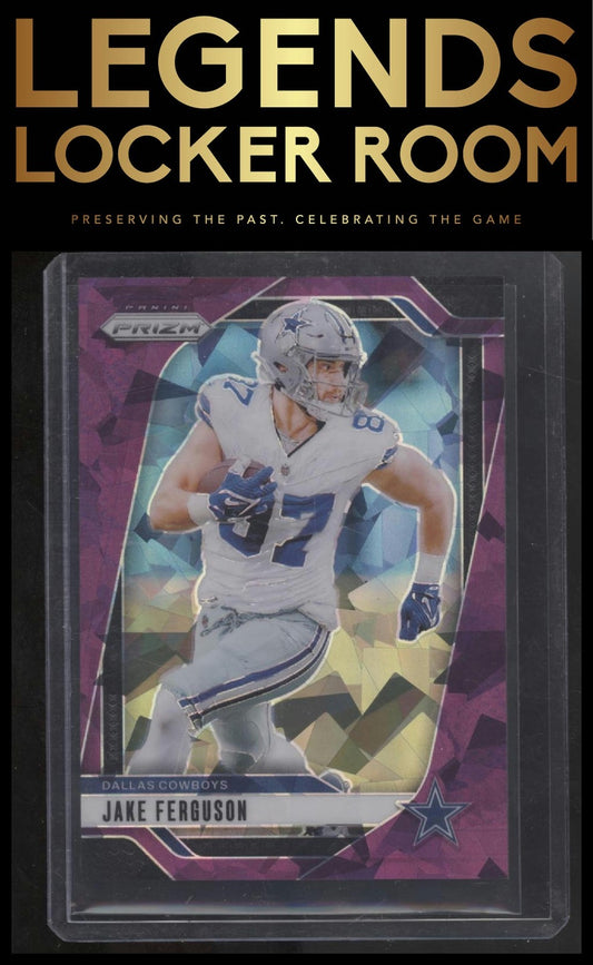 2024 Panini Prizm #76 Jake Ferguson Purple Ice #/225