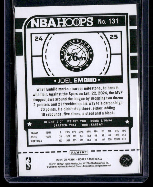 2024-25 Hoops #131 Joel Embiid
