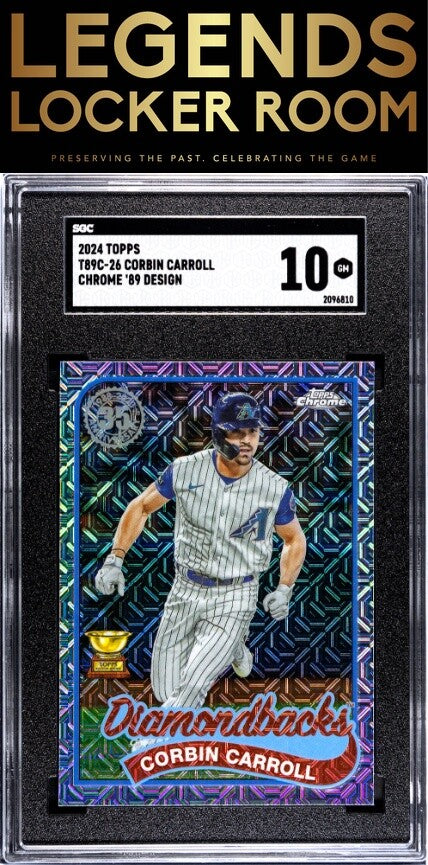 2024 Topps #T89C-26 Corbin Carroll Chrome '89 Design SGC 10