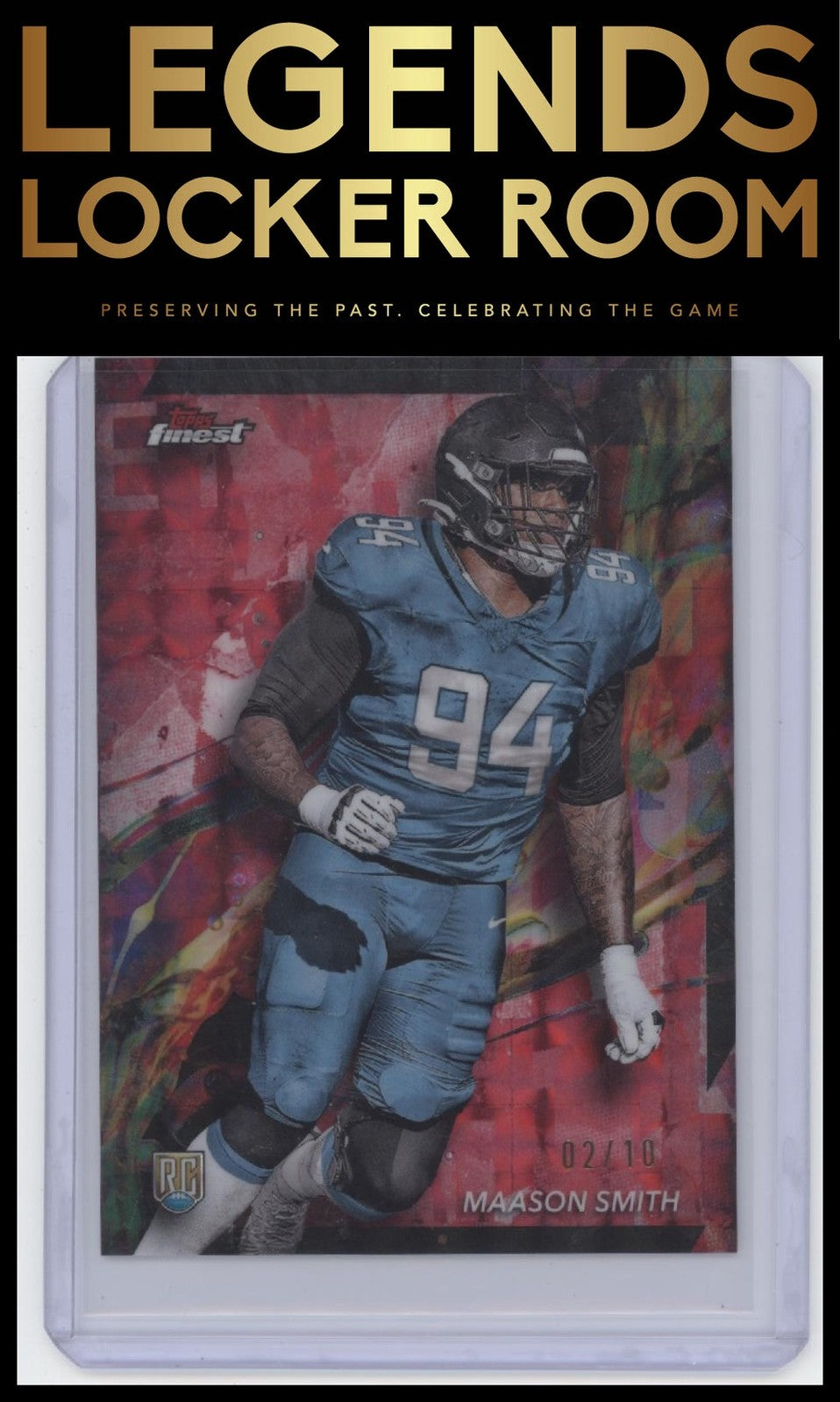 2024 Finest #73 Maason Smith Red Refractor #/10