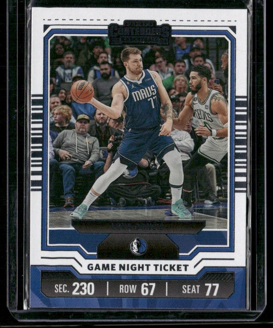 2023-24 Panini Contenders #21 Luka Doncic Game Night Ticket
