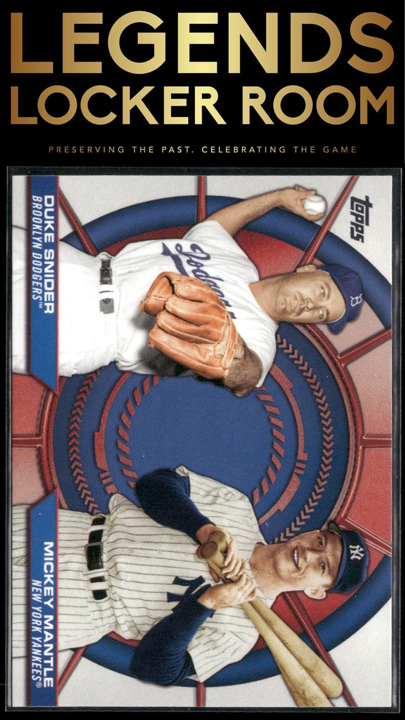 2025 Topps #DD-13 Mickey Mantle / Duke Snider Dynamic Duos