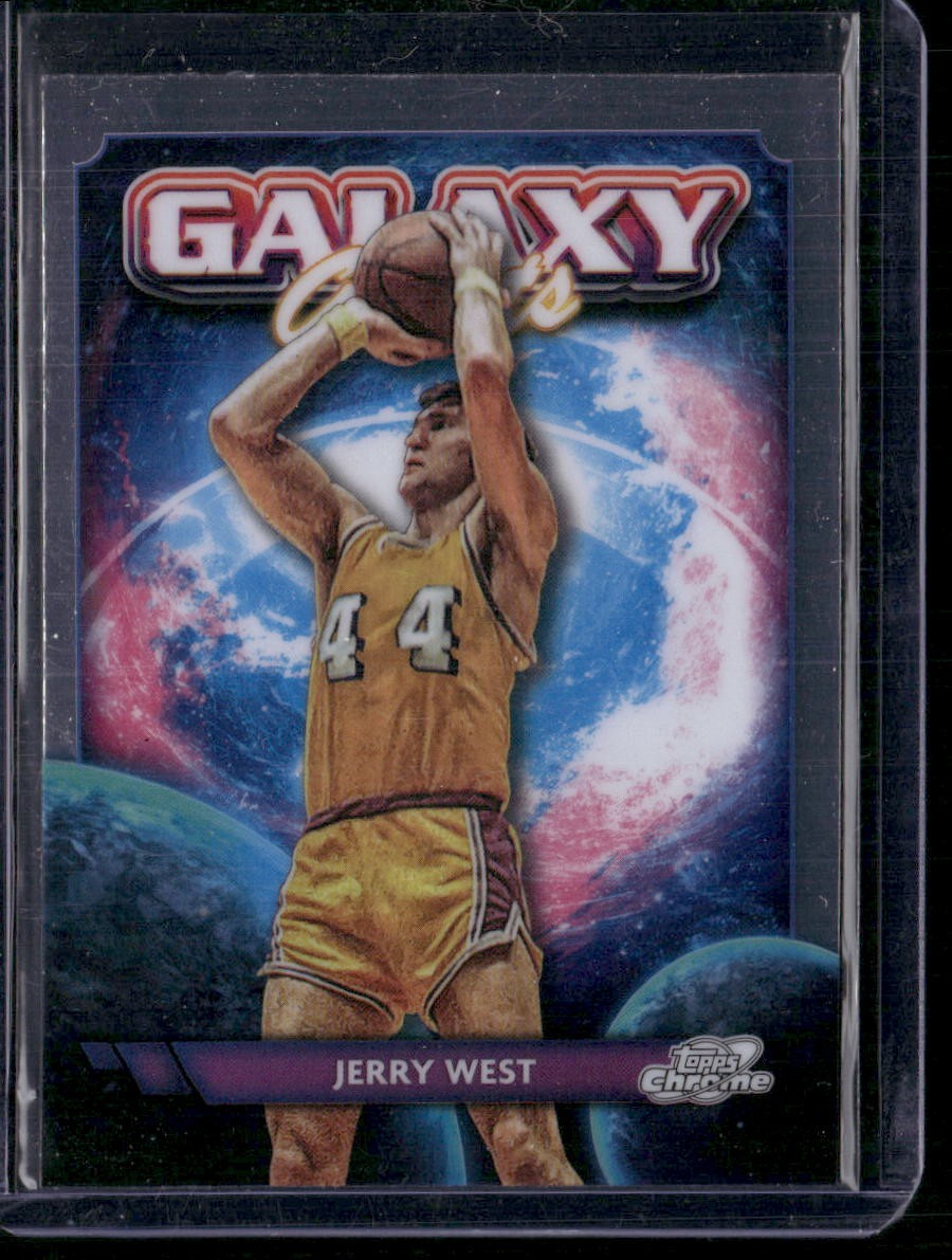 2023-24 Topps Chrome Cosmic #GG-26 Jerry West Galaxy Greats