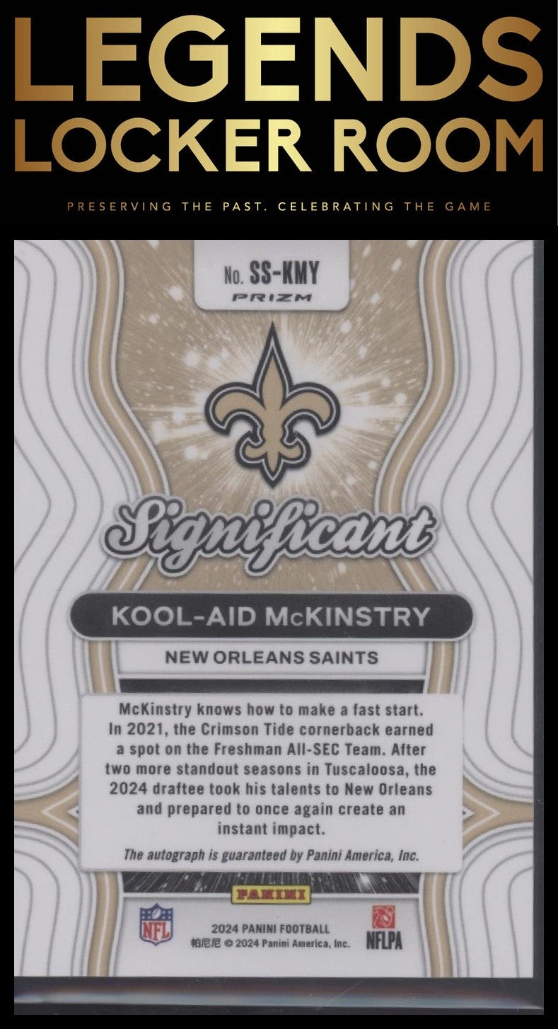 2024 Panini Prizm #SS-KMY Kool-Aid McKinstry Significant Signatures