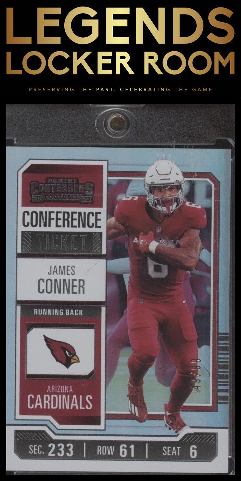 2023 Panini Contenders #2 James Conner Conference Ticket /99
