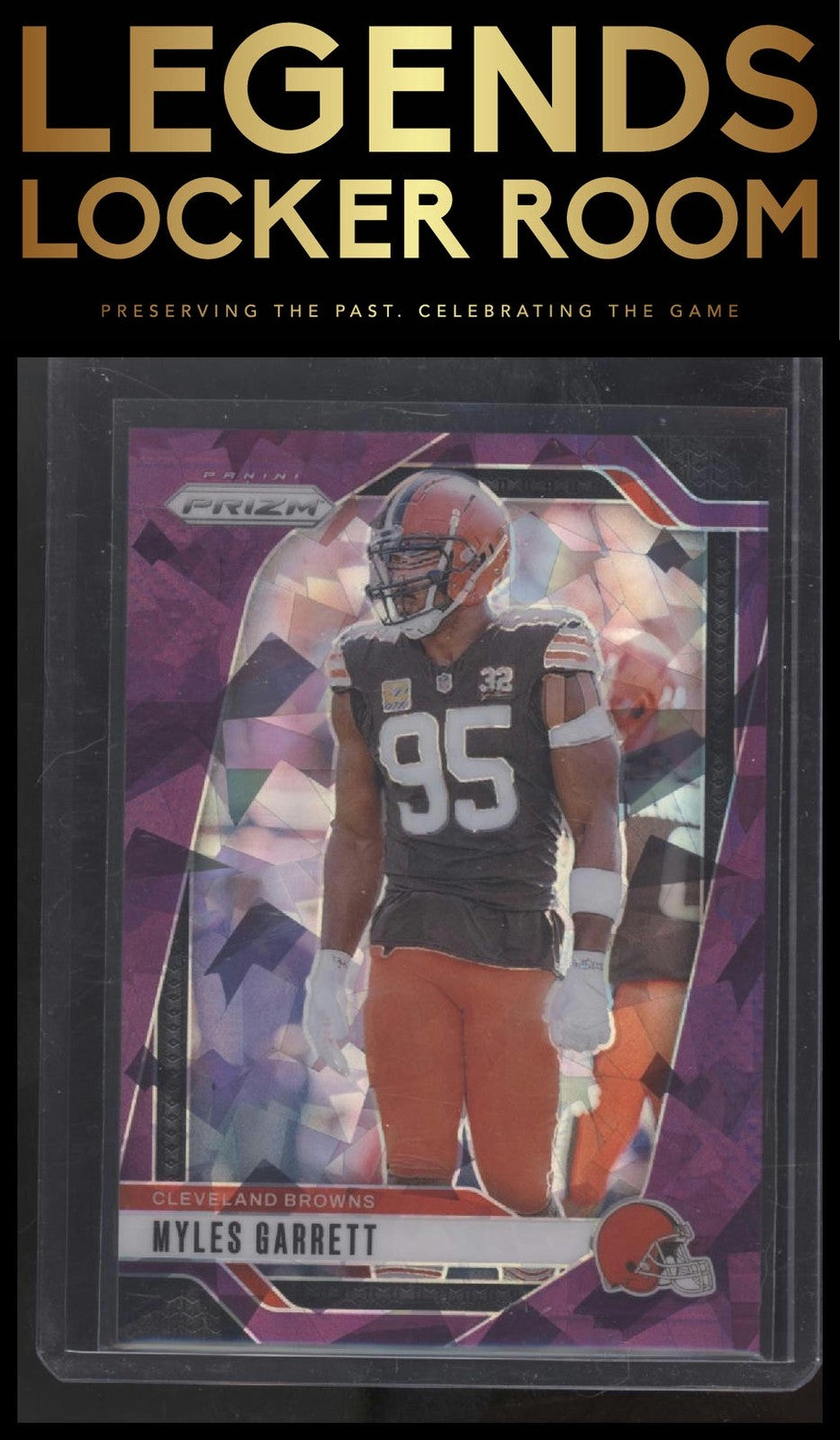 2024 Panini Prizm #69 Myles Garrett Purple Ice #/225