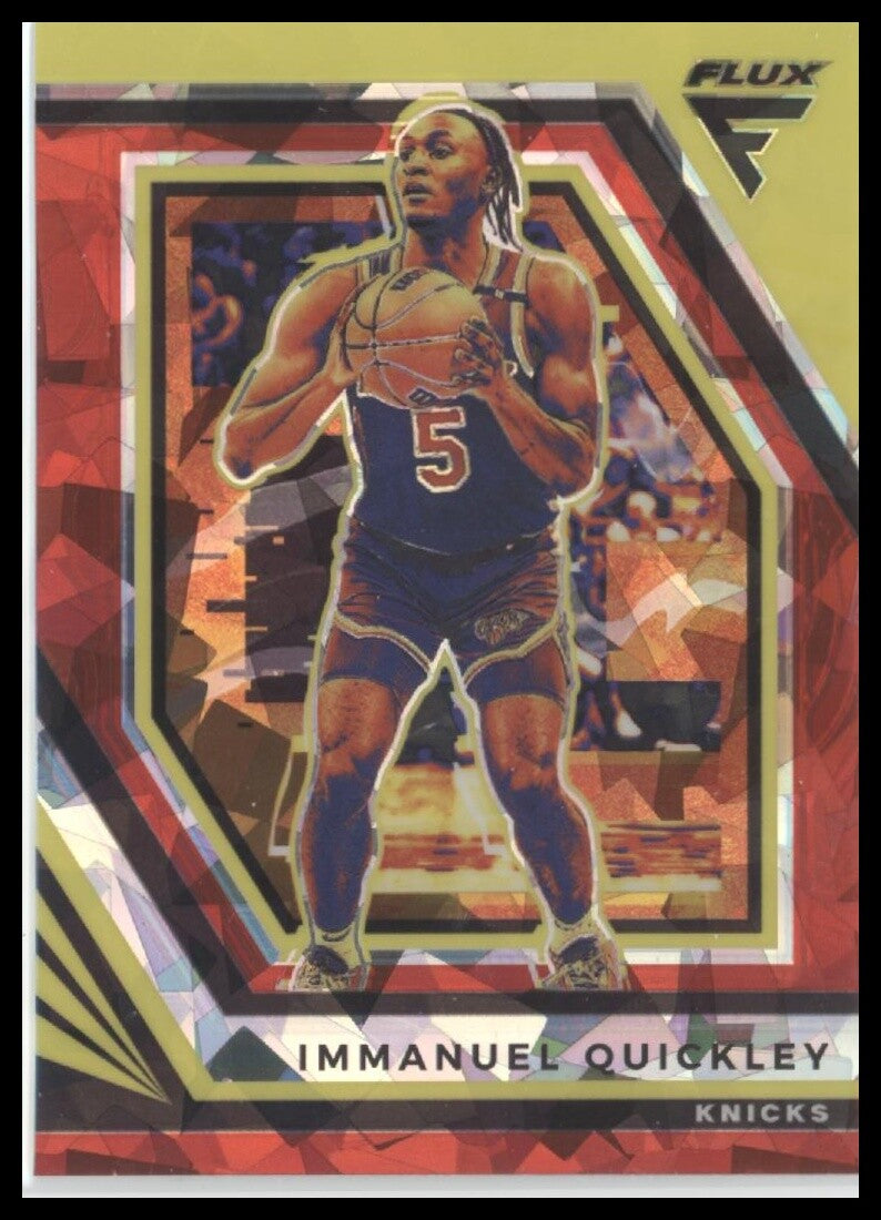 2022-23 Panini Flux #10 Immanuel Quickley Red Cracked Ice
