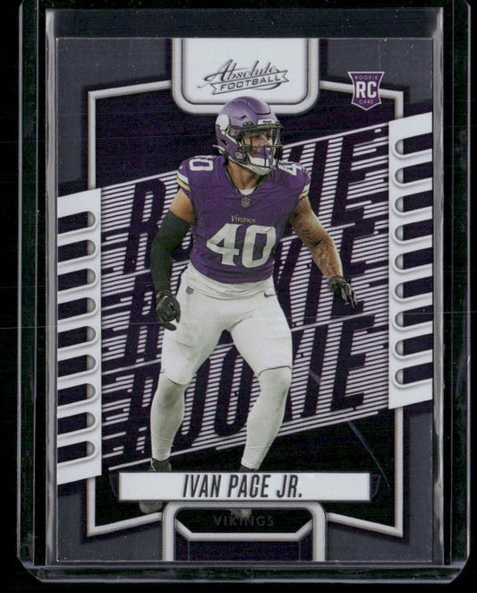 2023 Panini Absolute #144 Ivan Pace Jr. Retail