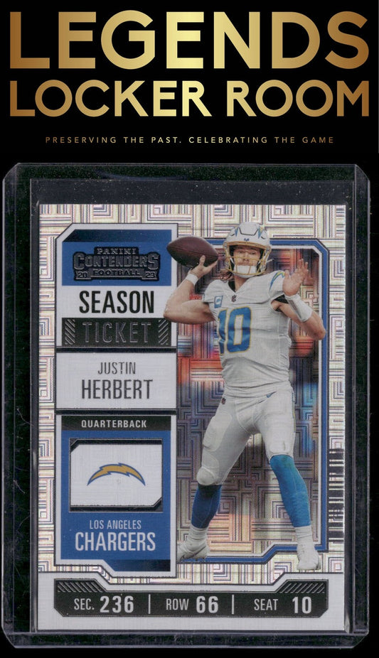 2023 Panini Contenders #59 Justin Herbert