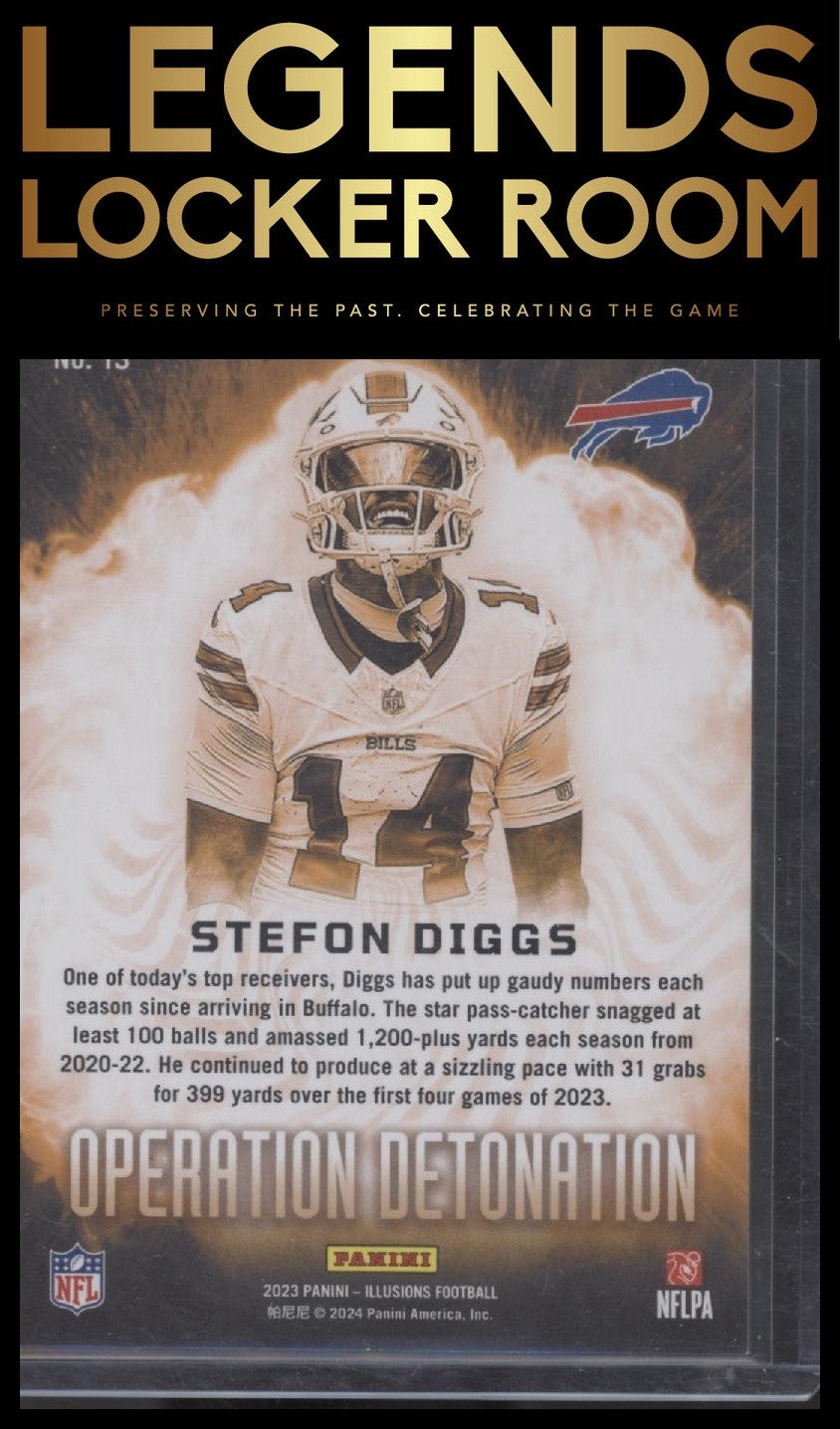 2023 Panini Illusions #13 Stefon Diggs Operation Detonation