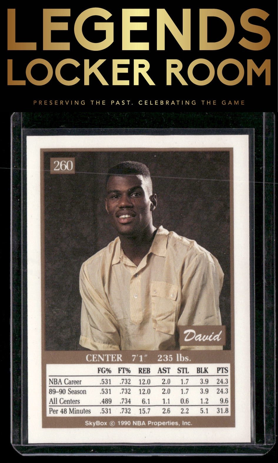 1990-91 SkyBox #260 David Robinson