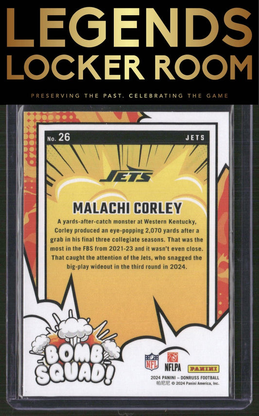 2024 Donruss #26 Malachi Corley Bomb Squad