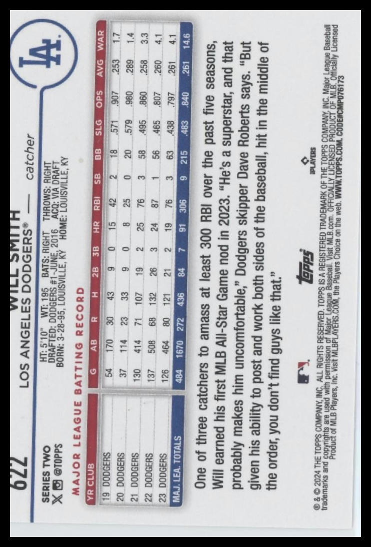 2024 Topps #622 Will Smith