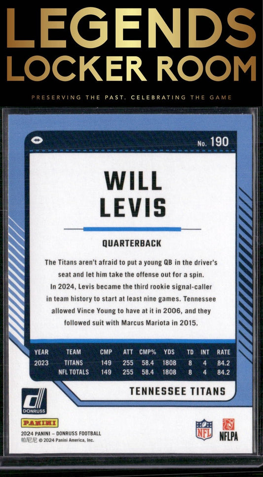 2024 Donruss #190 Will Levis