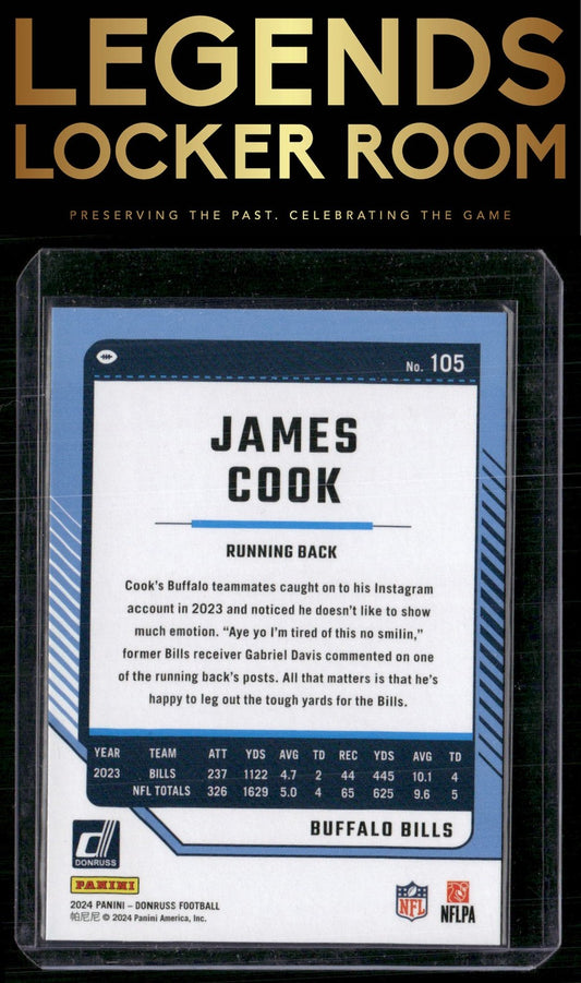 2024 Donruss #105 James Cook Press Proof Red