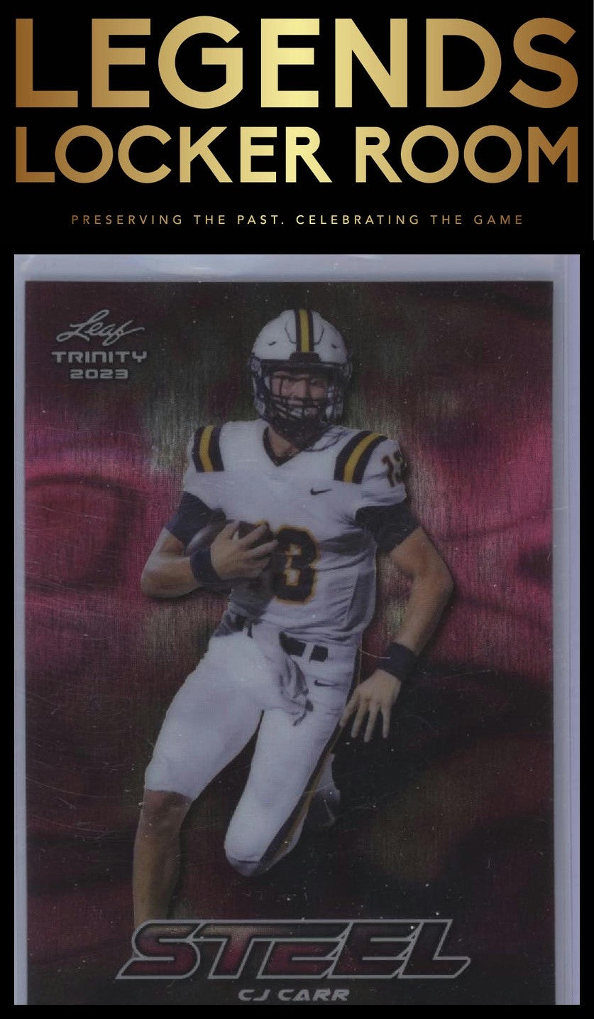 2023 Leaf Trinity - Steel Pink Lava #S-22 CJ Carr #/25