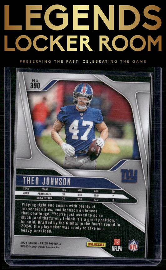 2024 Panini Prizm #390 Theo Johnson