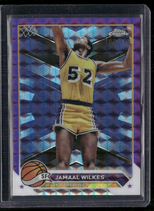 2023-24 Topps Chrome #112 Jamaal Wilkes Purple Geometric #/119