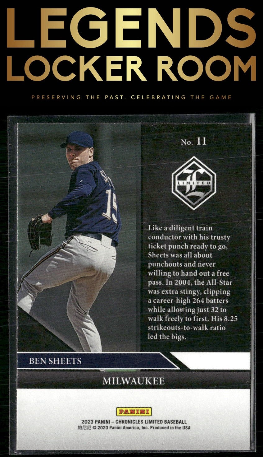 2023 Panini Chronicles #11 Ben Sheets Limited