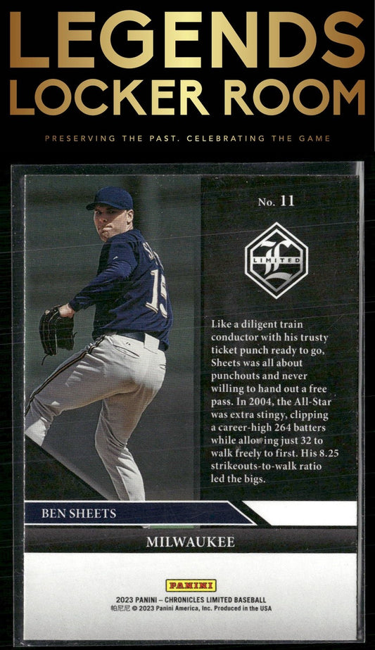 2023 Panini Chronicles #11 Ben Sheets Limited