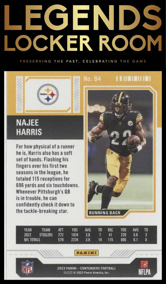 2023 Panini Contenders #84 Najee Harris Season Ticket Retail
