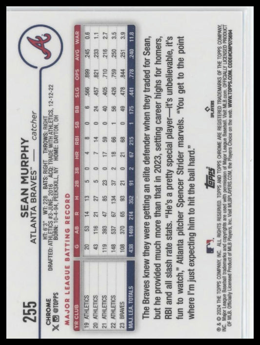 2024 Topps Chrome #255 Sean Murphy
