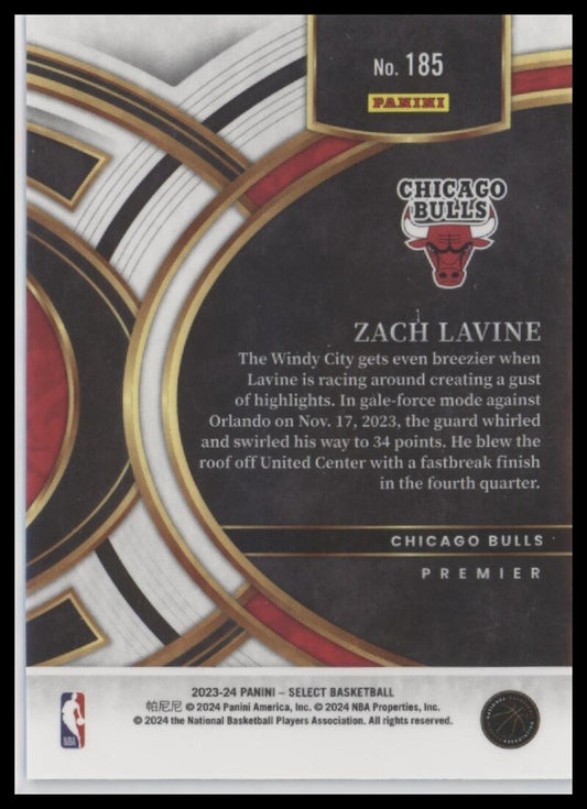 2023-24 Panini Select #185 Zach LaVine Blue (Retail Base)