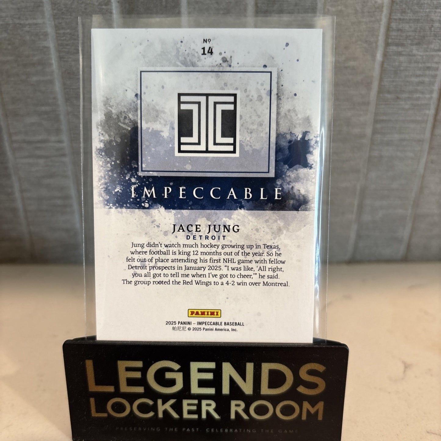 2025 Topps Impeccable Jace Jung RC Detroit Tigers