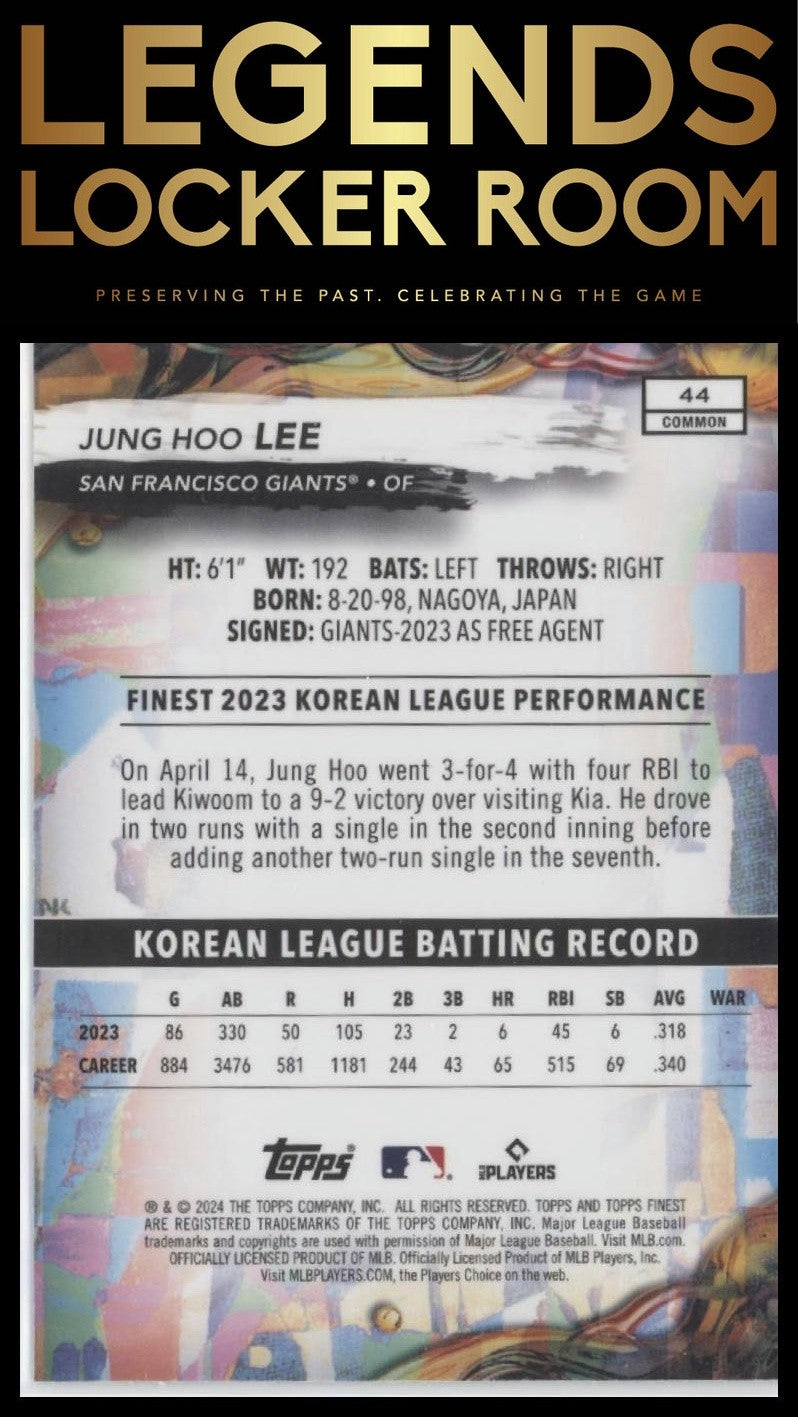 2024 Finest #44 Jung Hoo Lee