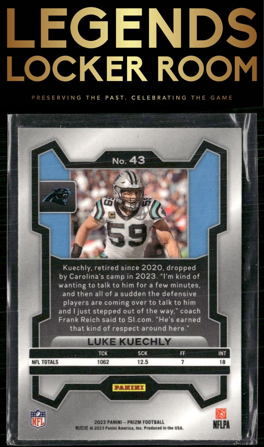 2023 Panini Prizm #43 Luke Kuechly