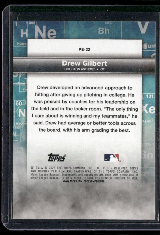 2023 Bowman Platinum #PE-22 Drew Gilbert Precious Elements